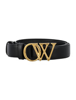 Black OW INITIALS BELT 1