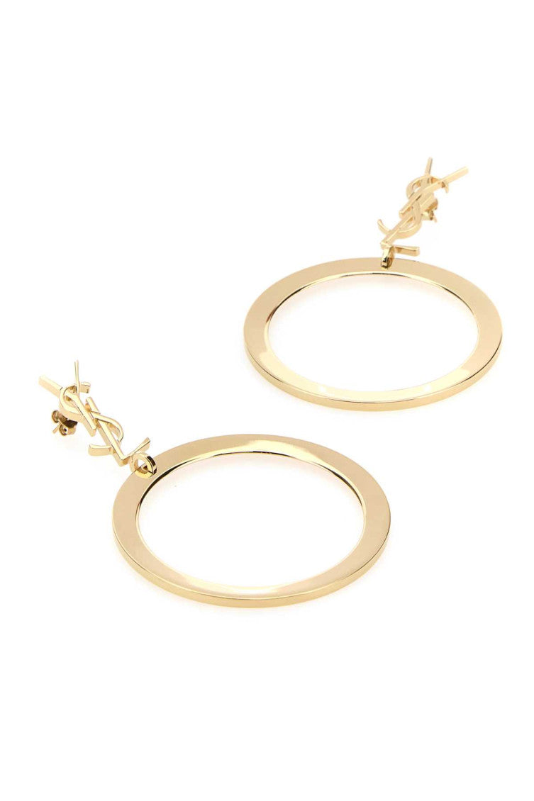 Golden Cassandra hoop earrings 2