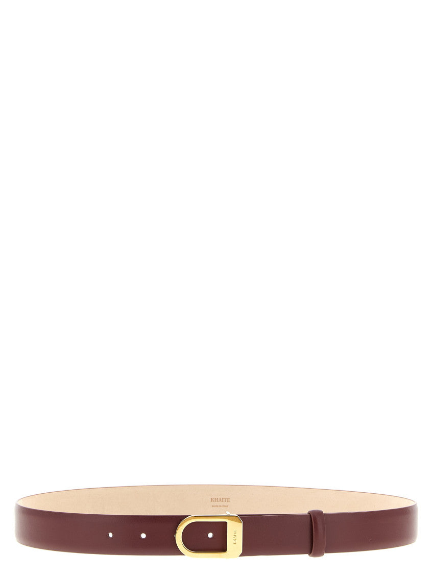 Maroon 'Saddle' Solid Belt 1