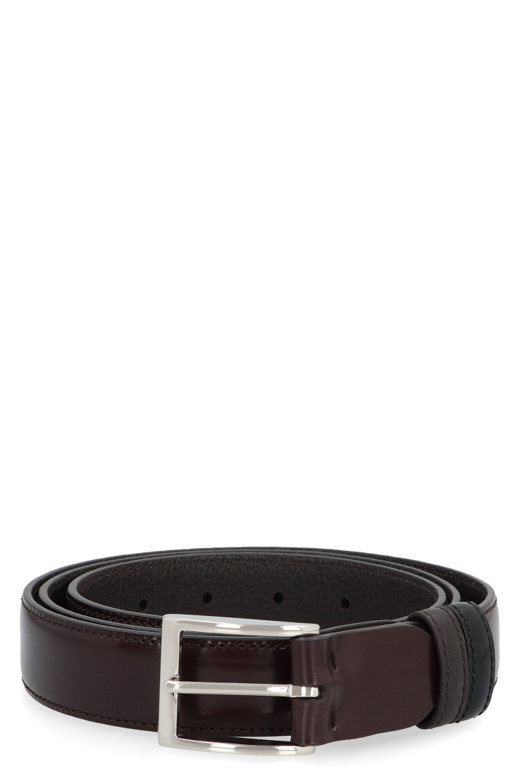 Brown Logo Buckle Belt 1