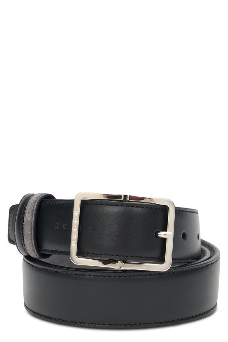 Black Logo Buckle Belt 1