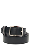 Black Logo Buckle Belt 1