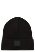 Black Solid Beanie Cap 1