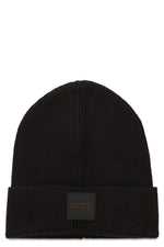 Black Solid Beanie Cap 1