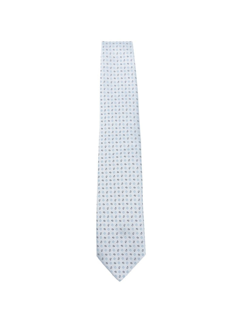 Light Blue Printed Tie 1