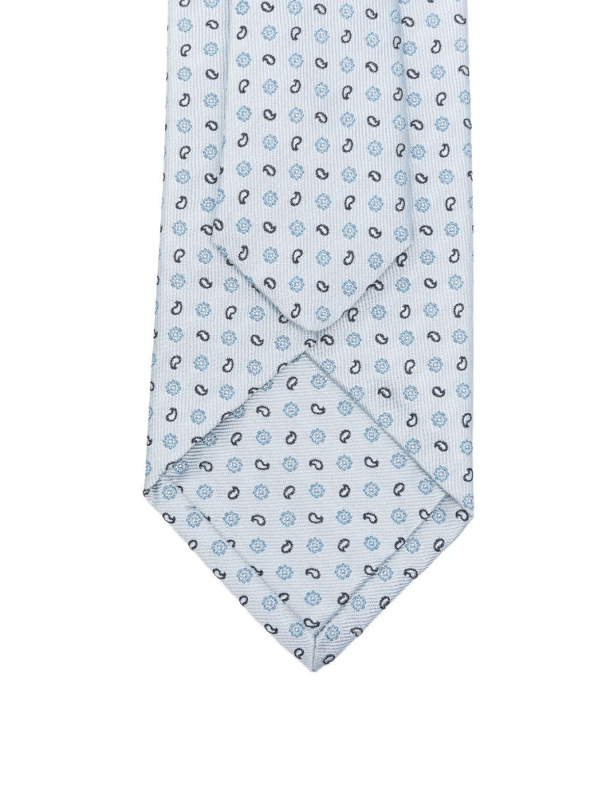 Light Blue Printed Tie 2