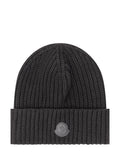 Black Logo Knitted Beanie Cap 1