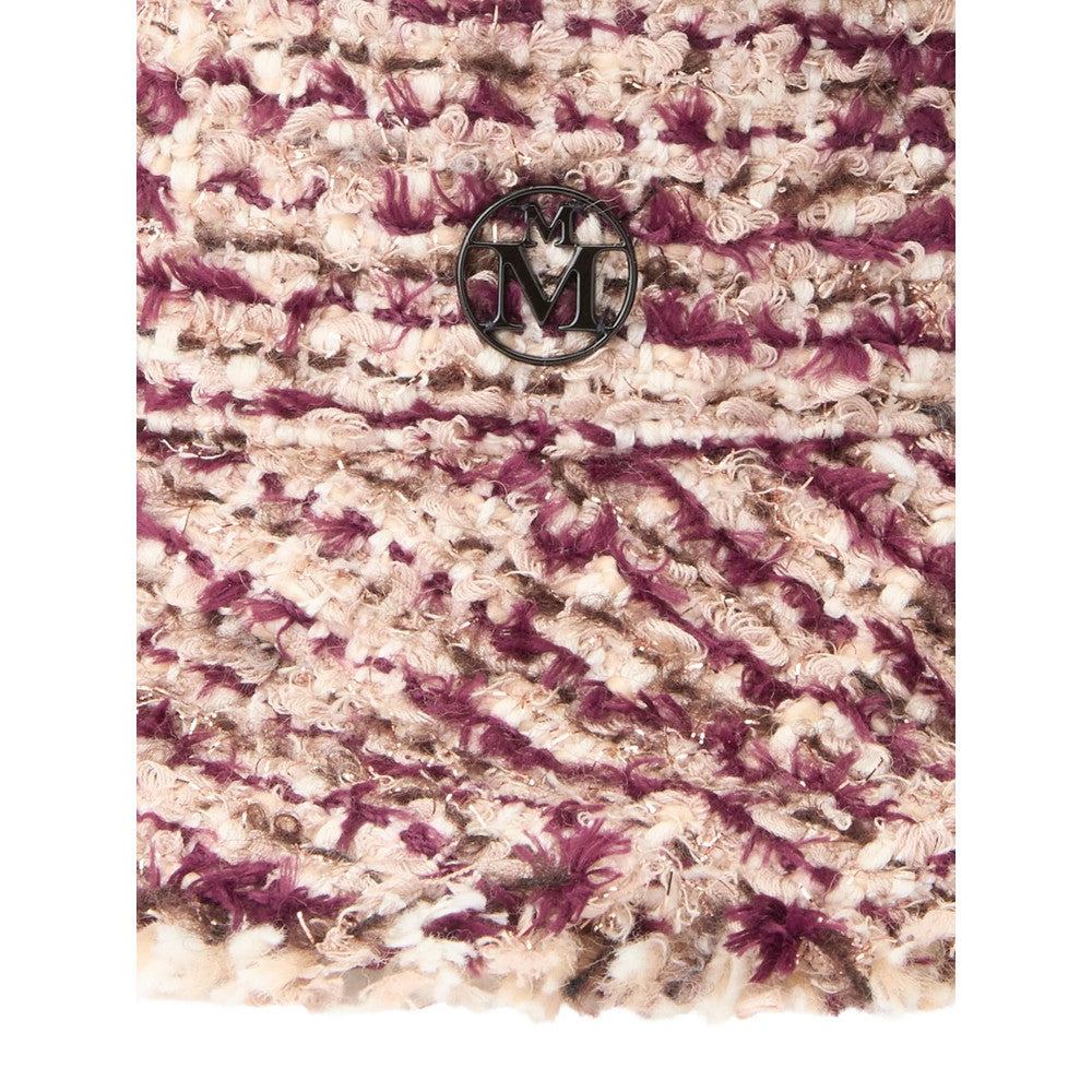 Burgundy Tweed Logo Bucket Hat 2