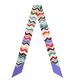 Purple Zigzag Bandana Scarf 1