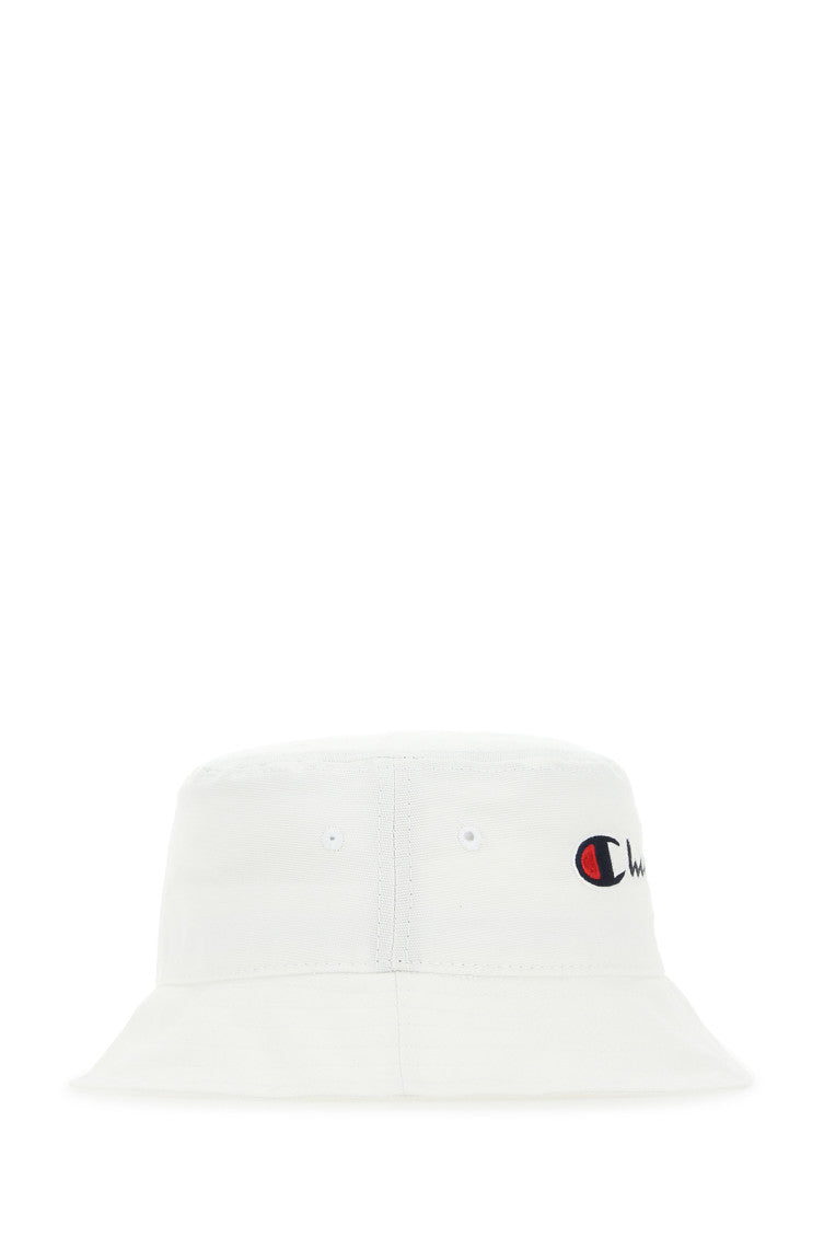 White Cotton Bucket Hat 2