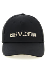 Black 'Chez Valentino' Solid Cap 1