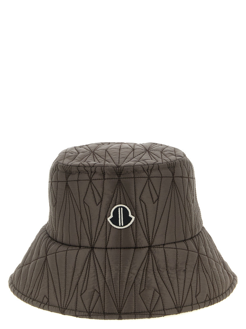 Brown Quilted Bucket Hat 1