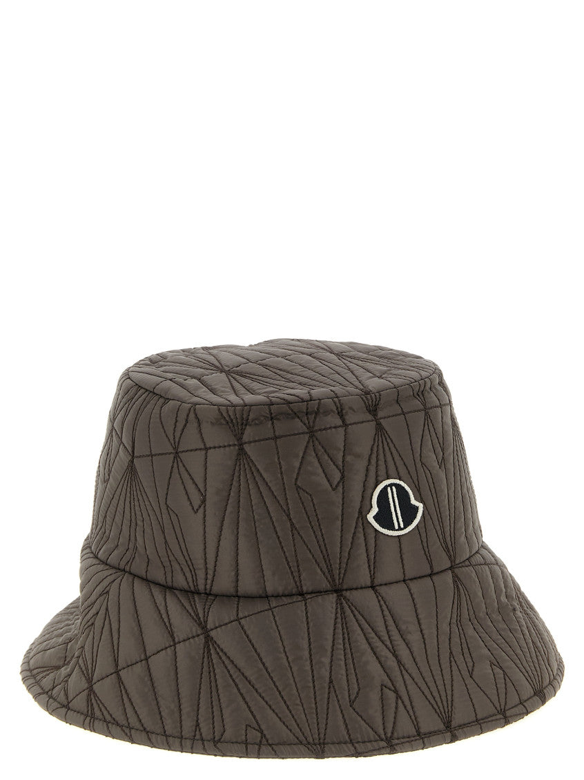 Brown Quilted Bucket Hat 2