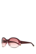 Red Round Gradient Sunglasses 1
