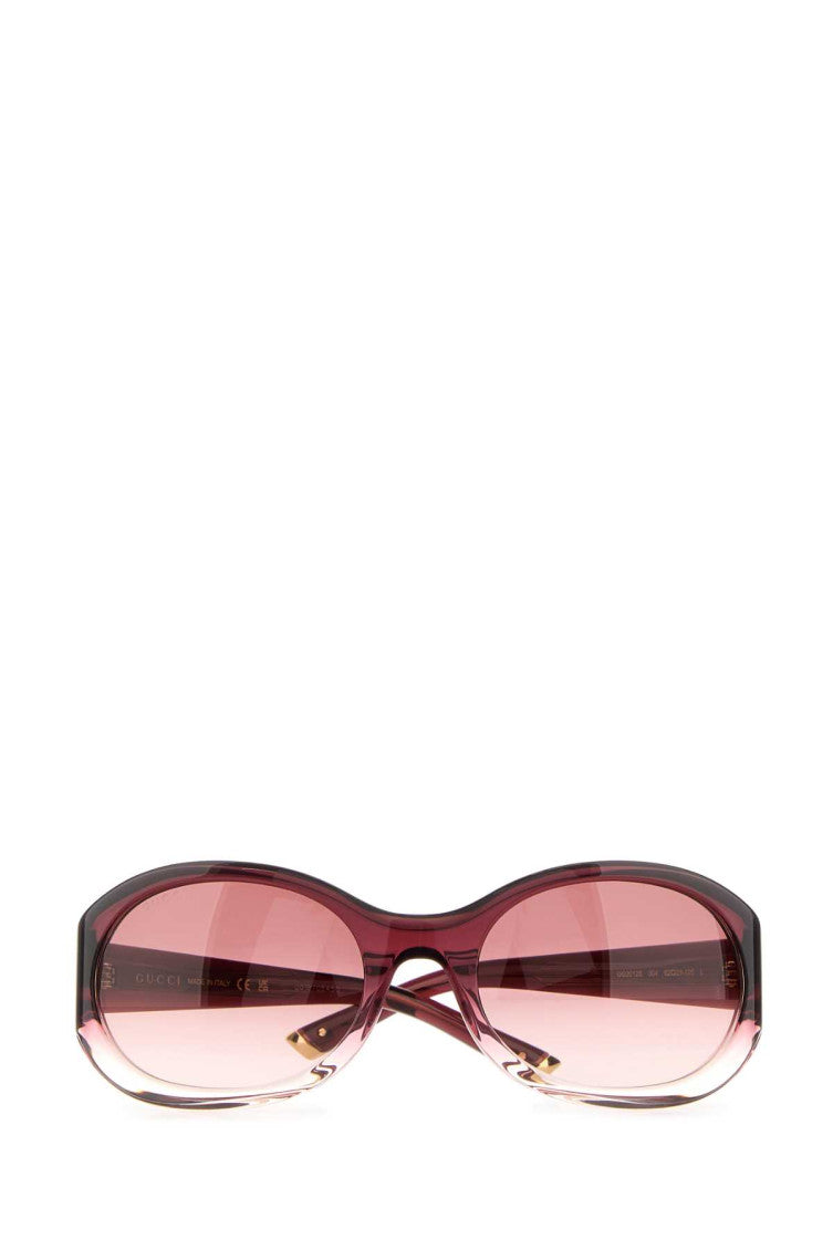 Red Round Gradient Sunglasses 2