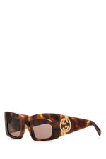 Light Brown Square Sunglasses 1