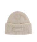 Beige Logo Beanie Hat 1