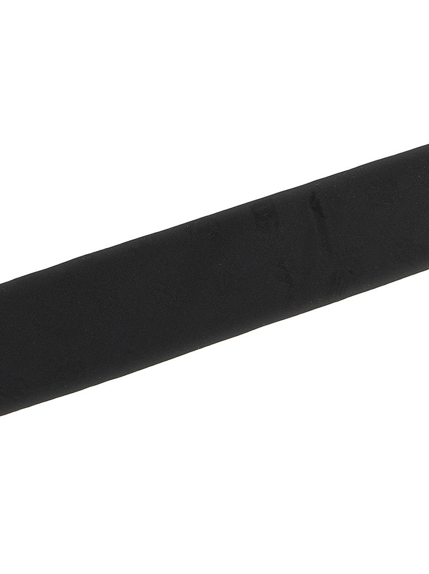Black Jacquard logo tie 3