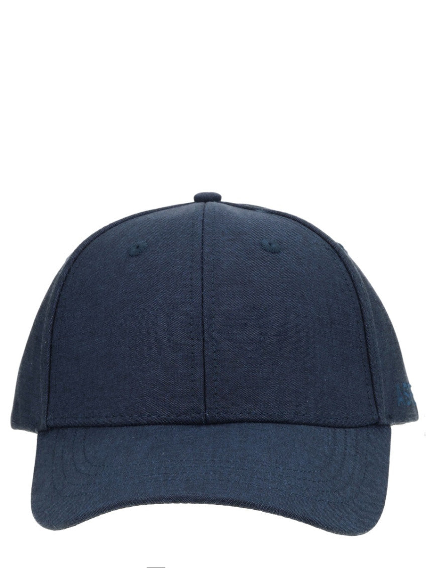 Blue Textured Baseball Hat 1