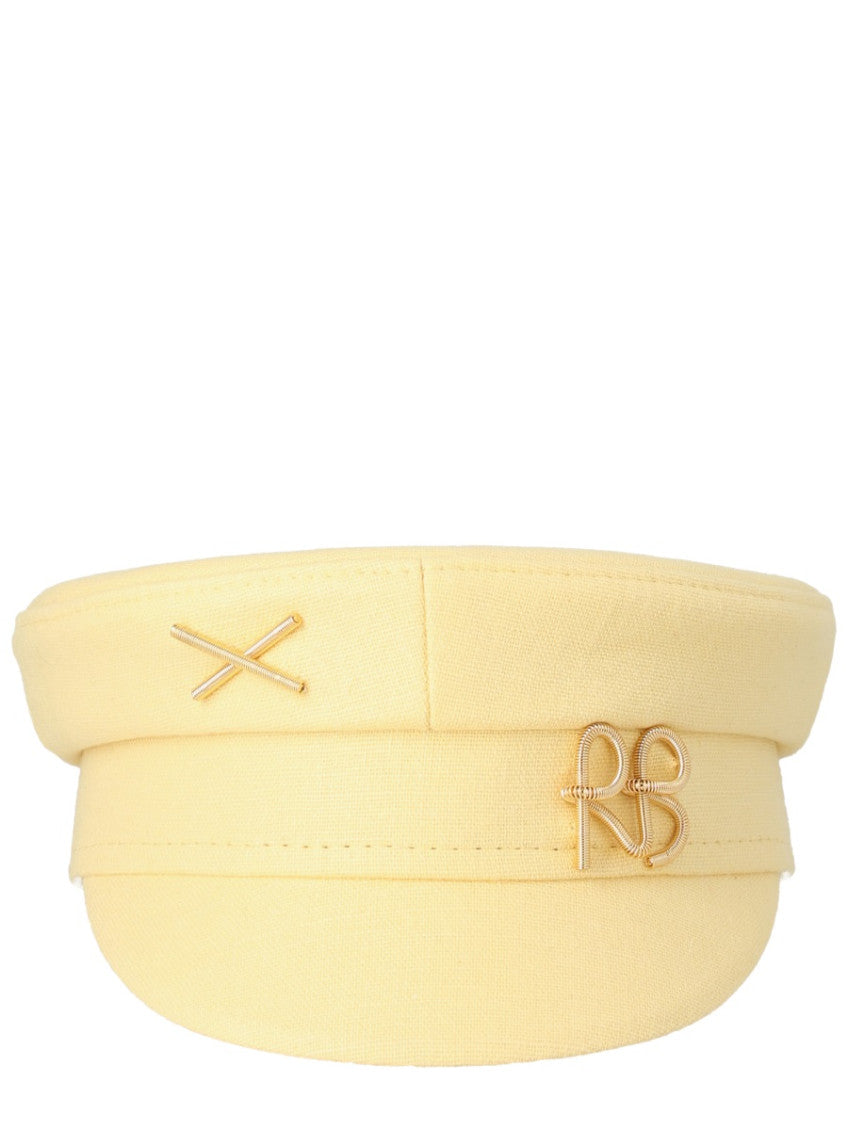 Yellow Solid Bakerboy Hat 1