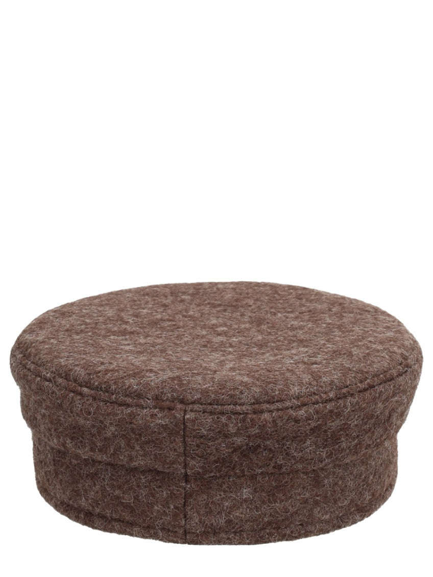 Dark Brown Logo Bakerboy Hat 3