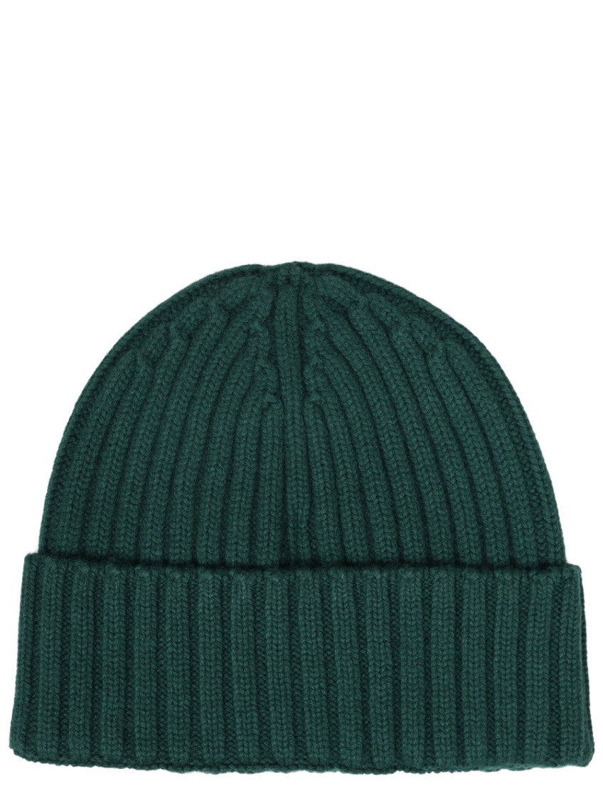 Green Logo Knitted Beanie Hat 2