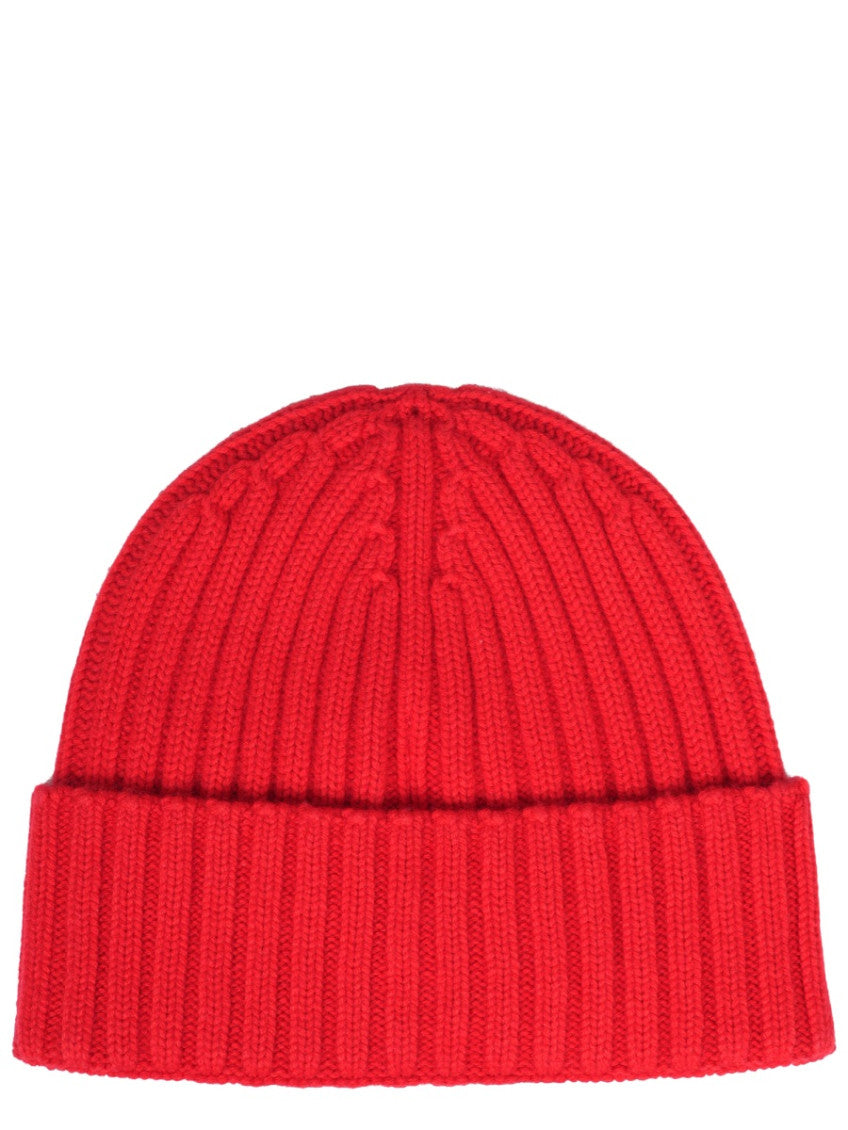 Red Logo Knitted Beanies Hat 2