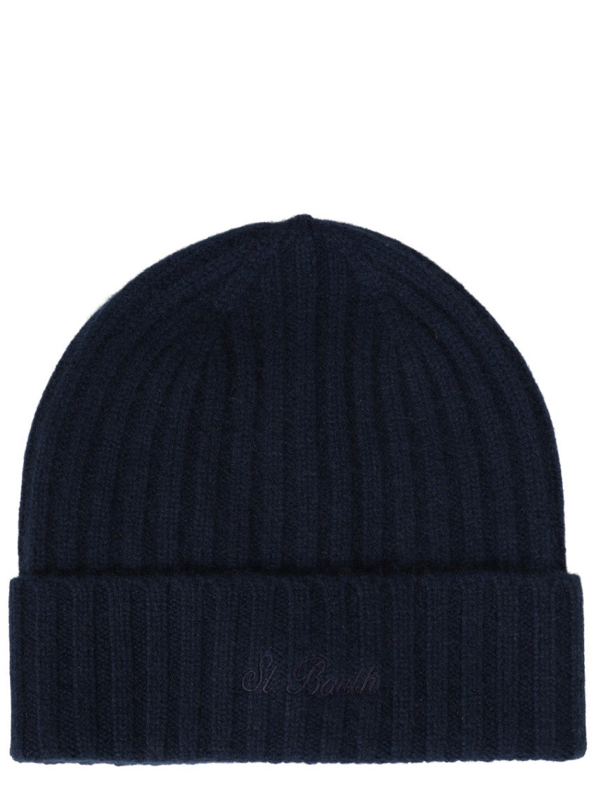 Navy Blue Knitted Beanies Hat 1