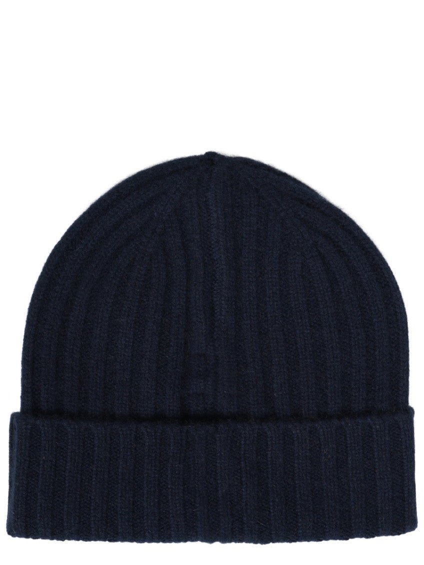 Navy Blue Knitted Beanies Hat 2