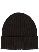 Dark Brown Knitted Beanies Hat 1