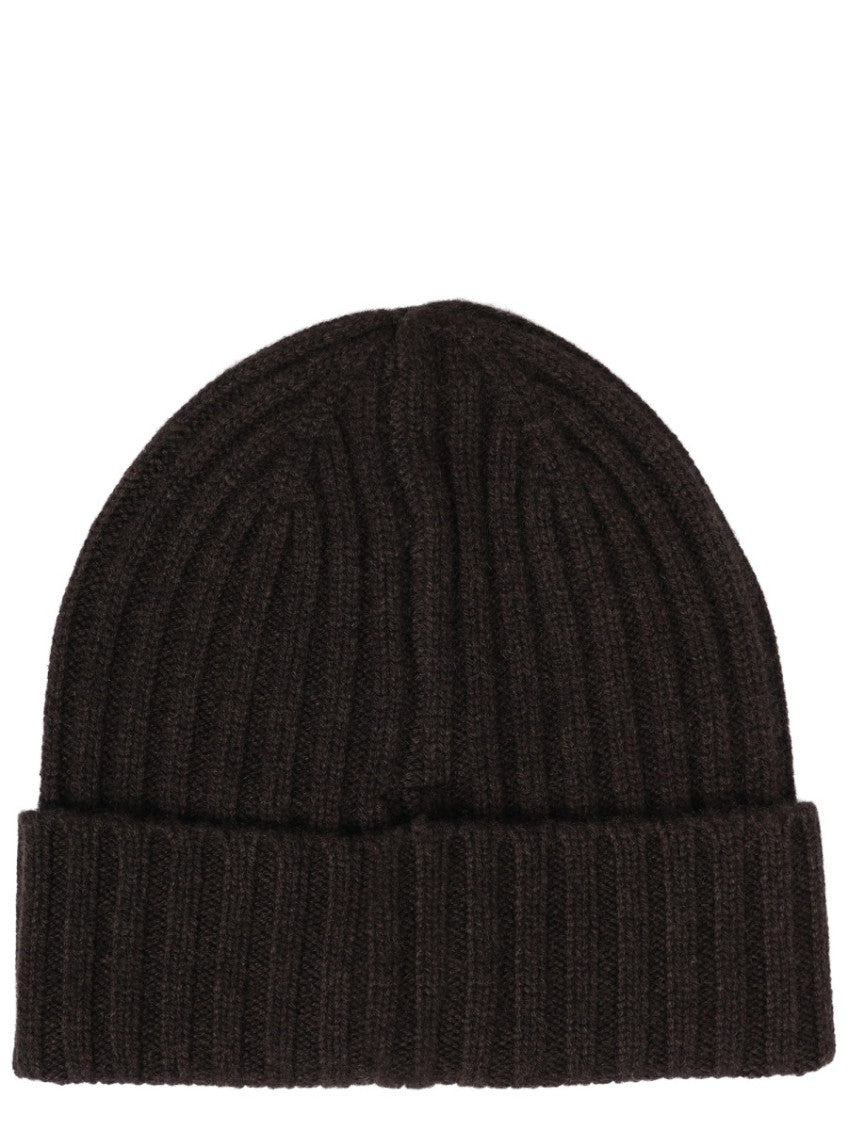 Dark Brown Knitted Beanies Hat 2