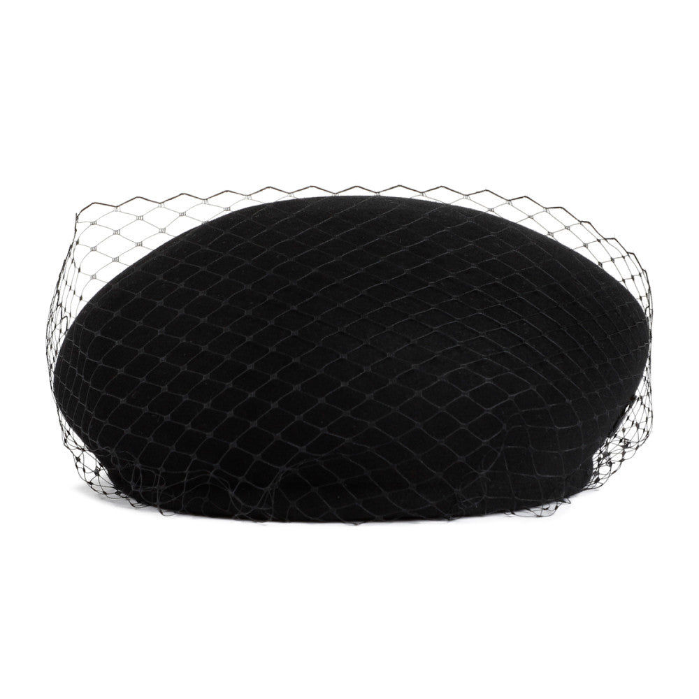 Black Bonnie Veil Hat 1
