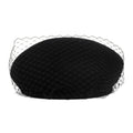 Black Bonnie Veil Hat 1