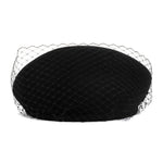 Black Bonnie Veil Hat 1
