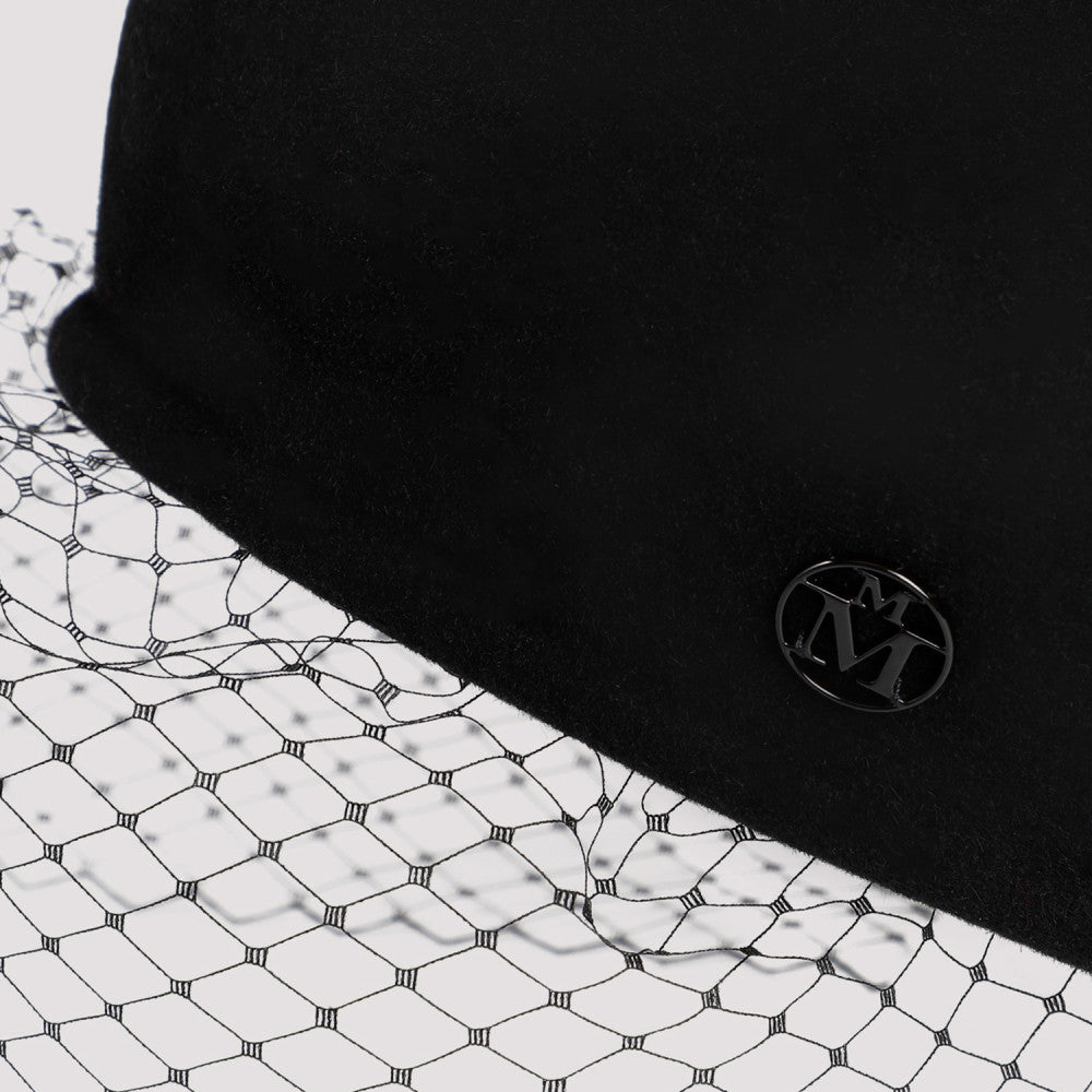 Black Bonnie Veil Hat 5