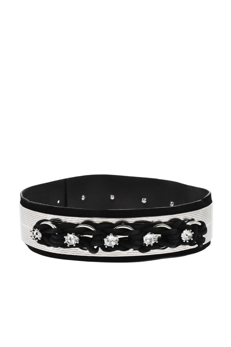 Black Embellished Belt 1