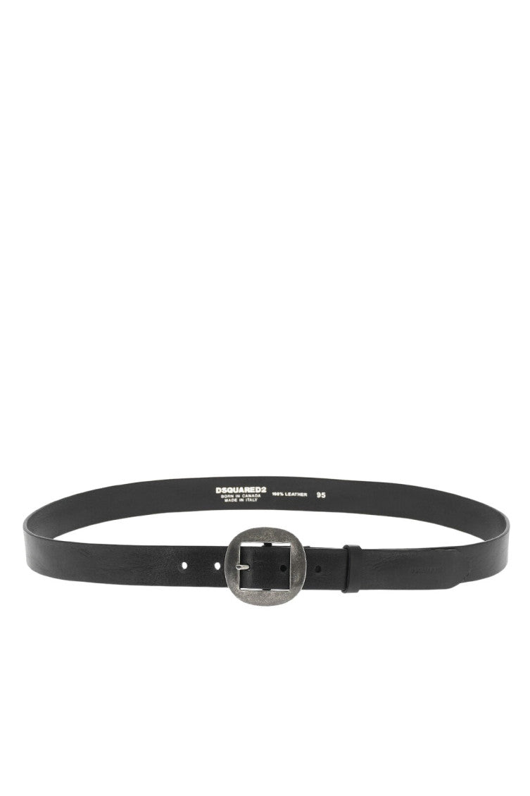 Black Solid Belt 2
