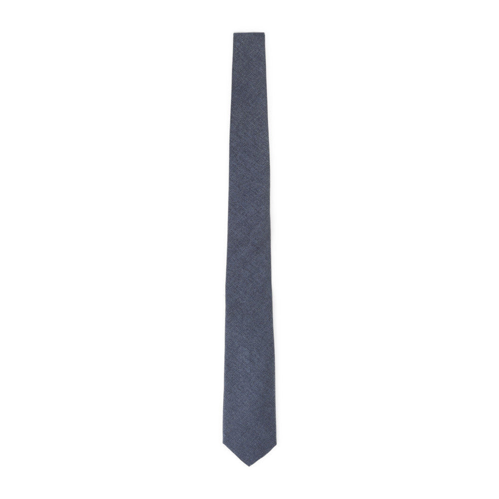 Blue Textured Tie 1