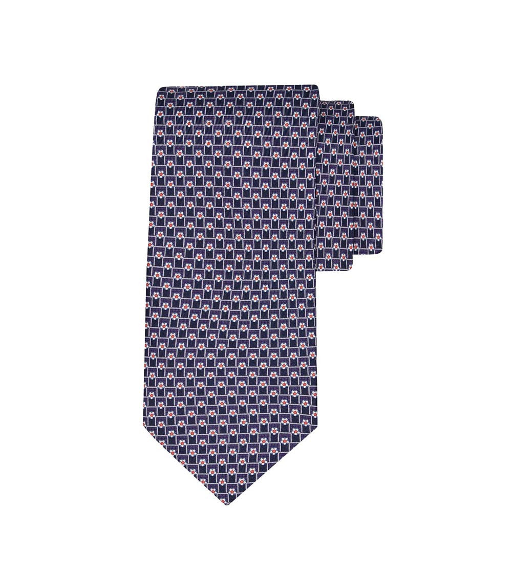 Blue Printed Tie 3