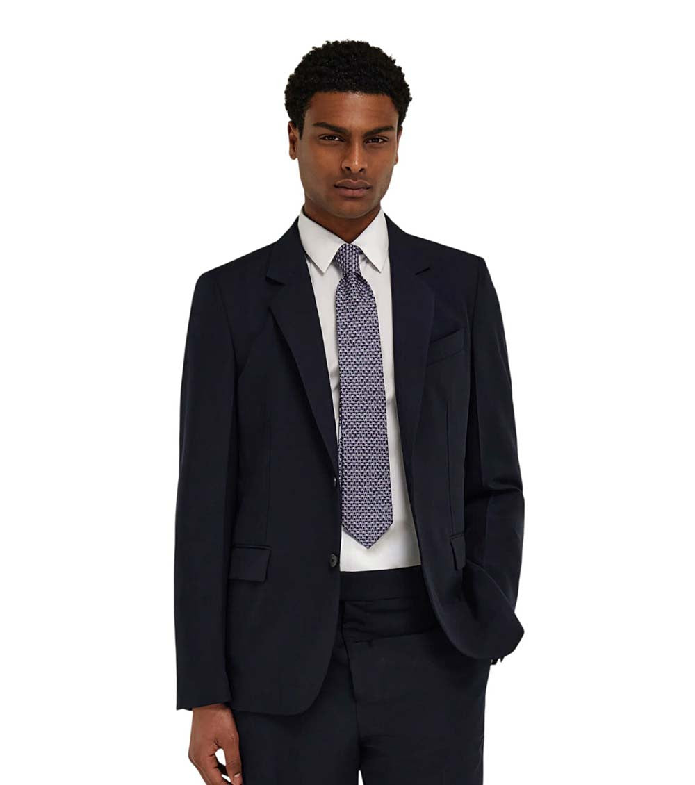 Blue Printed Tie 4