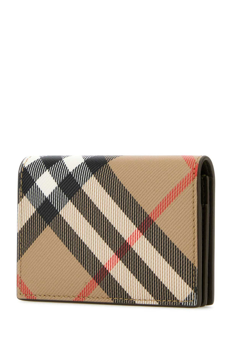 Beige Printed Signature Wallets 2