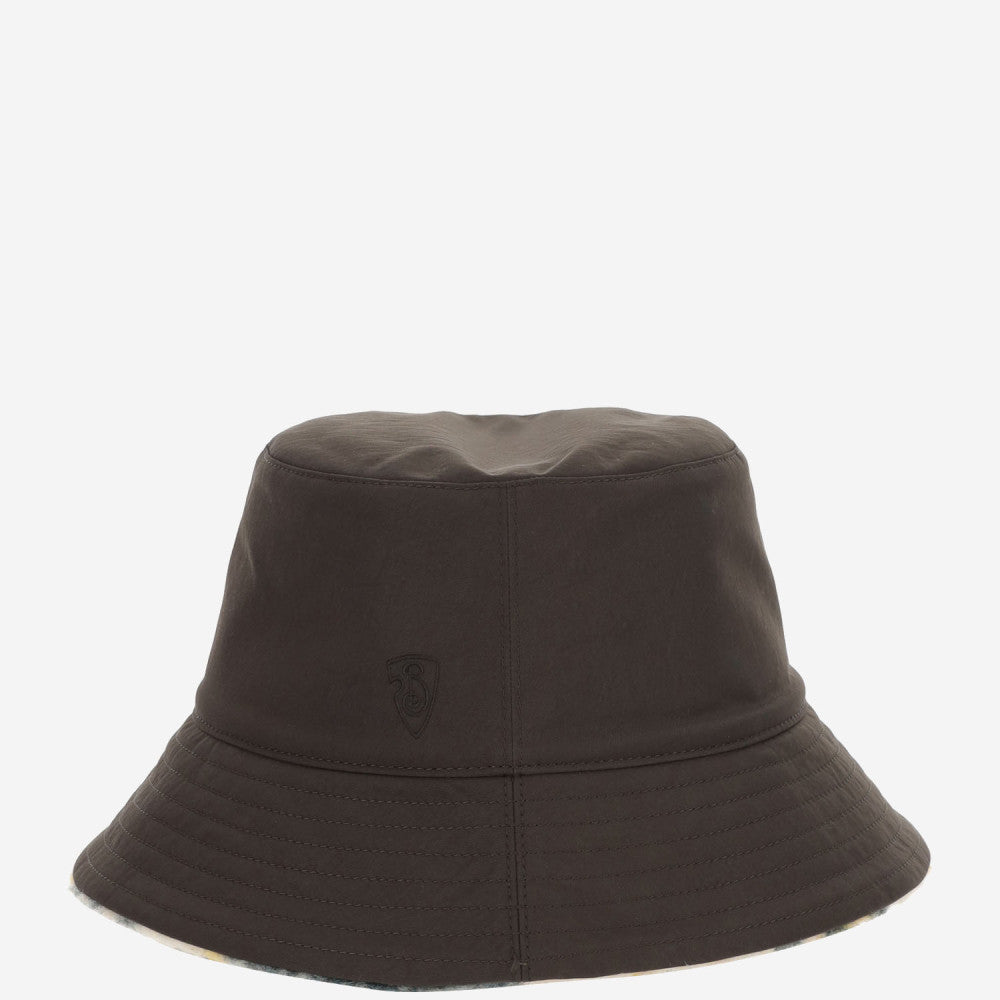 Dark Brown Solid Logo  Bucket Hat 2