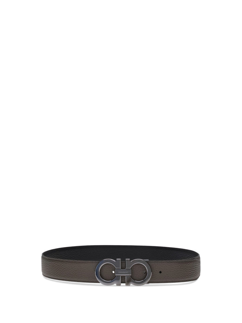 Taupe Gancini Reversible Belt 1