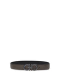 Taupe Gancini Reversible Belt 1