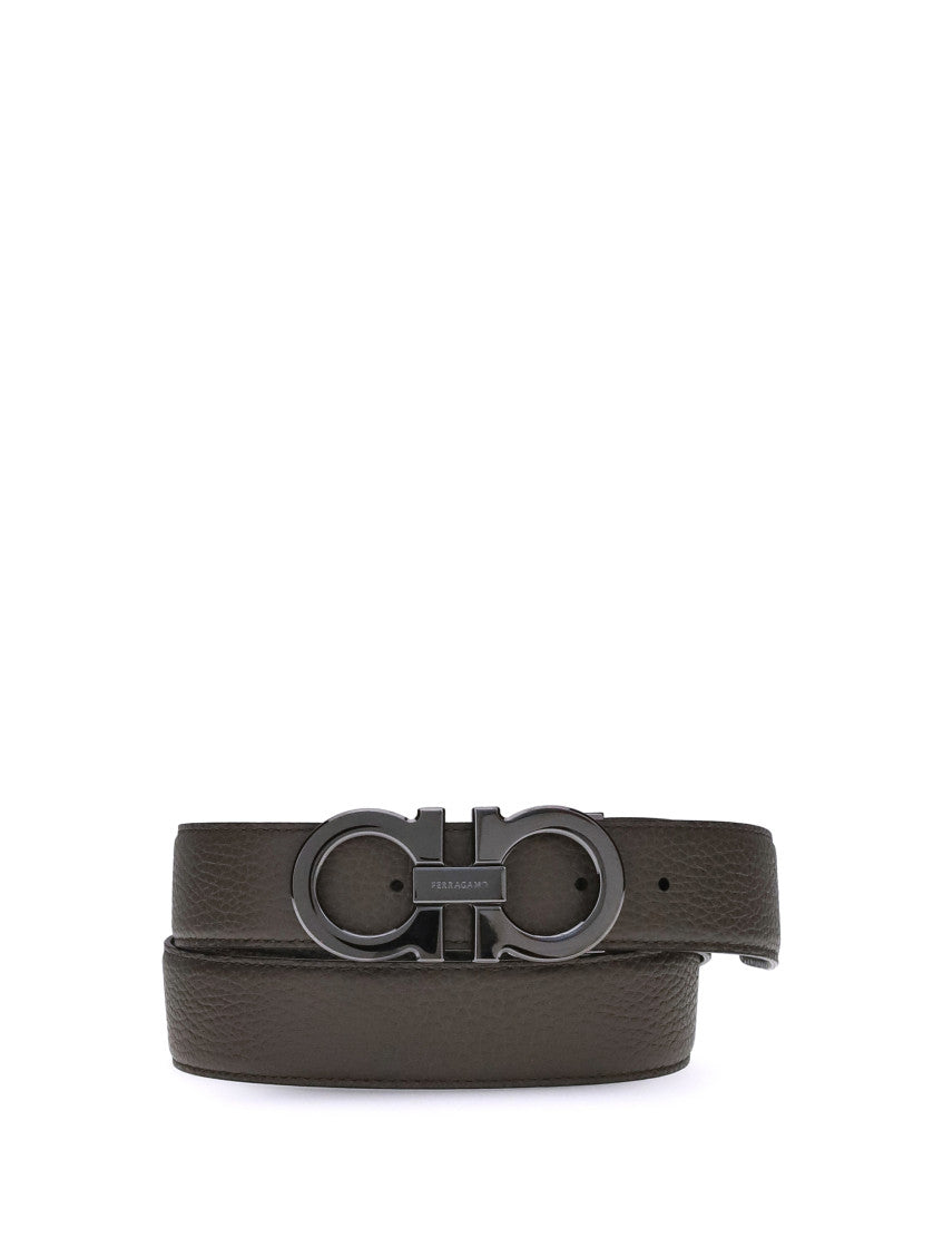 Taupe Gancini Reversible Belt 2
