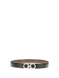 Black Gancini Solid Reversible Belt 1