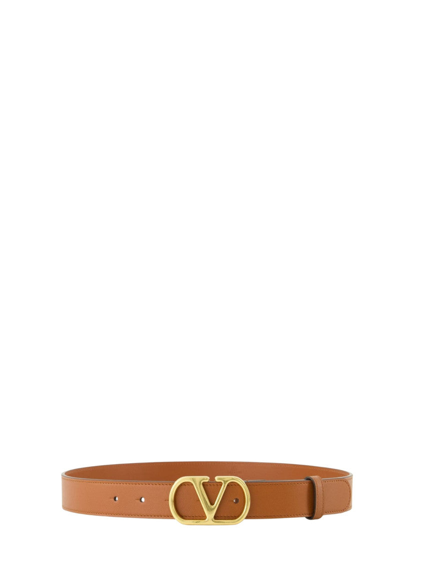 Brown VLogo Buckle Belt 1