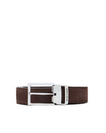 Brown Textured Buckle Belt 1