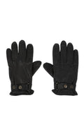Black Classic Textured Gloves 1
