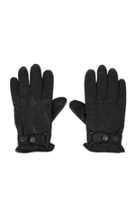 Black Classic Textured Gloves 1